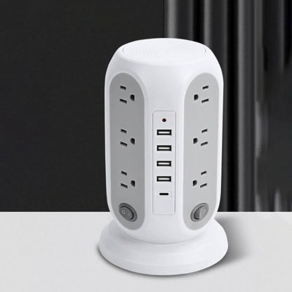 Home Multifunctional Five-hole USB Fast Charging Socket With Wire American Standard Plug, With Overload Protection Function - Image 3