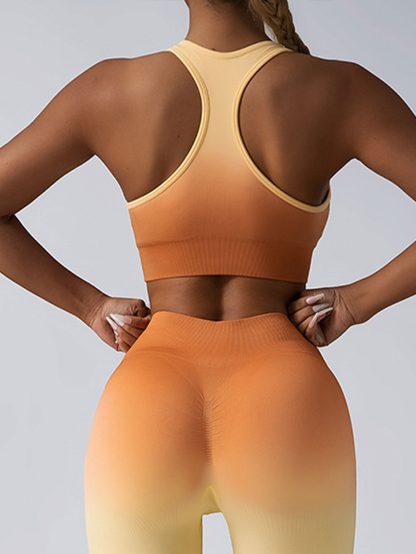 2 Pack Y Back Sports Bras For Women Spaghetti Thin Strap Workout Bras Wirefree Padded Racerback Yoga Bras - Image 3