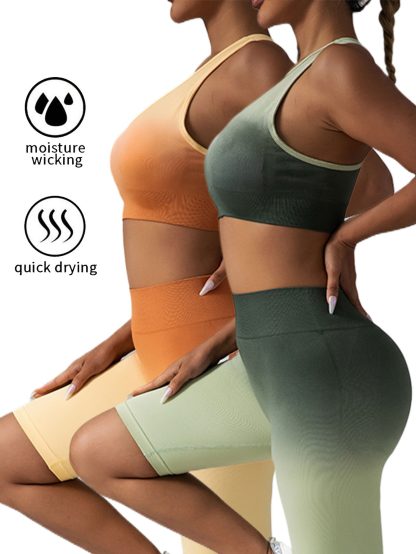 2 Pack Y Back Sports Bras For Women Spaghetti Thin Strap Workout Bras Wirefree Padded Racerback Yoga Bras - Image 6