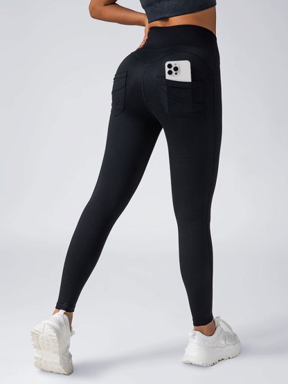 3 Pack Womens Yoga Leggings 4-Way Stretch High Waisted Tummy Control Pant With Pocket Workout Athletic Gym Casual Pants - Image 10