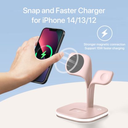 5-in-1 Magnetic Real Wireless Desktop Fast Charging Station For Multiple Devices - Image 4