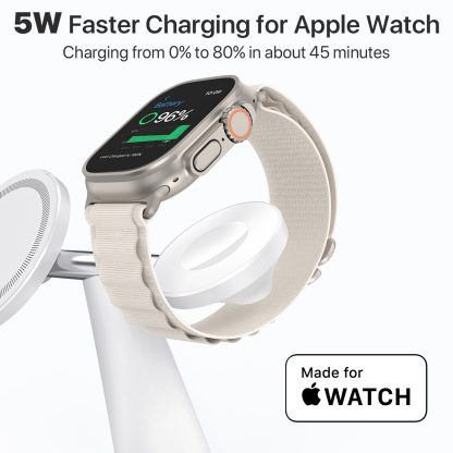 3 In 1 Wireless MagSafe Charging Station For Multiple Devices 30W Adapter Included - Image 8