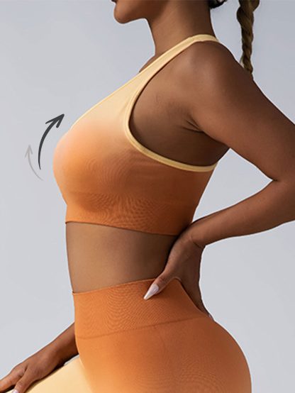 2 Pack Y Back Sports Bras For Women Spaghetti Thin Strap Workout Bras Wirefree Padded Racerback Yoga Bras - Image 2