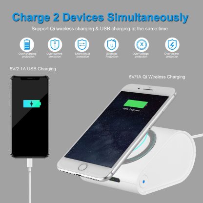 1Pc 10400mAh Qi Wireless Charging Power Bank  For IOS Phone XS MAX XR Galaxy S10 S9 Note 9 - Image 9