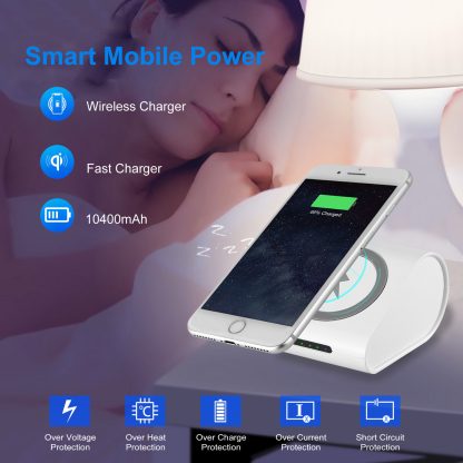 1Pc 10400mAh Qi Wireless Charging Power Bank  For IOS Phone XS MAX XR Galaxy S10 S9 Note 9 - Image 4