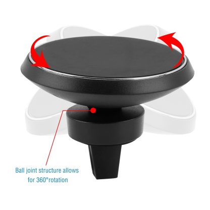 1Pc Magnetic  Qi Wireless Car Charger Car Phone Charger For IOS Phone XS MAX XR Galaxy S10 S9 Tablet GPS Device - Image 9