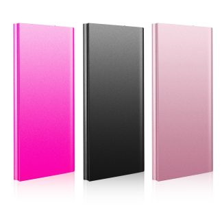 20000mAh Power Bank Ultra-thin External Battery Pack Phone Charger Dual USB Port