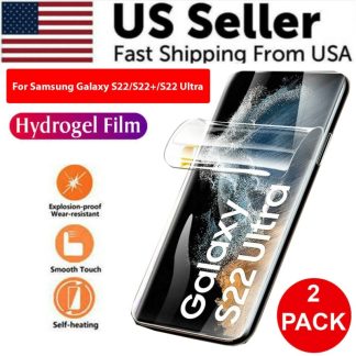 2PCS HYDROGEL Screen Protector For Galaxy S23 S22 Ultra Plus Full Cover