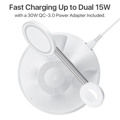 3 In 1 Wireless MagSafe Charging Station For Multiple Devices 30W Adapter Included - Image 5