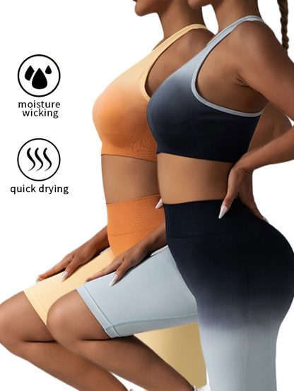 2 Pack Y Back Sports Bras For Women Spaghetti Thin Strap Workout Bras Wirefree Padded Racerback Yoga Bras - Image 10