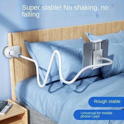 Updated Gooseneck Tablet Holder Stand For Bed 39.4inch Adjustable Flexible Arm Tablets Mount Clamp On Table - Image 5