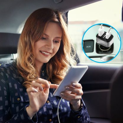 1Pc 3Port USB Car Charger  30W 5.5A For IOS Phone 16 15 14 And More - Image 2