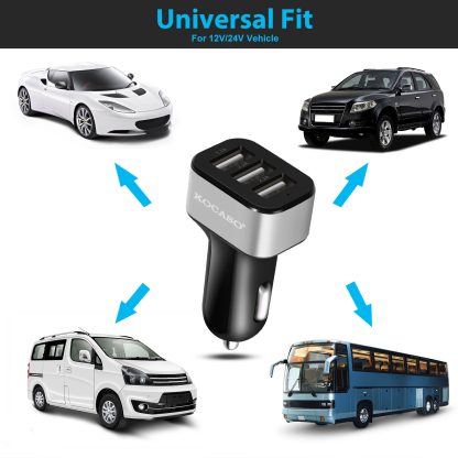 1Pc 3Port USB Car Charger  30W 5.5A For IOS Phone 16 15 14 And More - Image 6