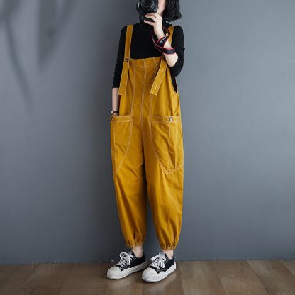 Loose Plus Size Fat MM Overalls - Image 6