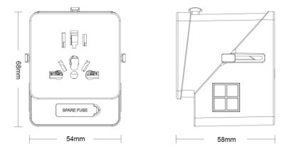3 USB  1 Typc C International Power Adapter For Europe, UK, China, Australia, Japan And More 200 Countries - Image 8