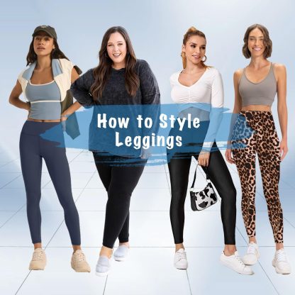 High Waisted Leggings For Women - No See Through Tummy Control Cycling Workout Yoga Pants Reg & Plus - Image 4