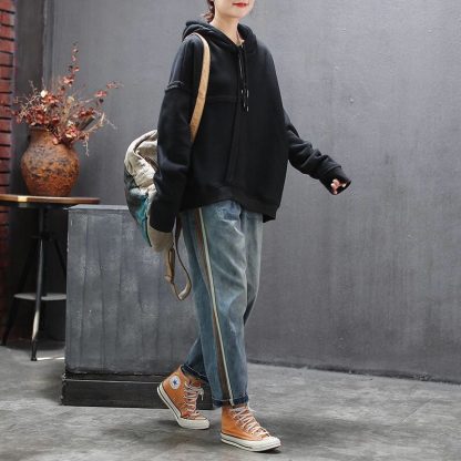 Artsy Side Striped Patchwork Jeans - Image 2