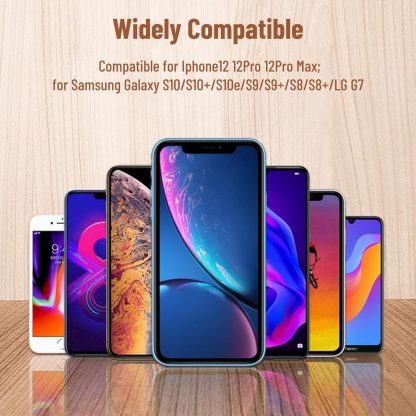 Bamboo Vertical Wireless Charging, Home, Office, Travel Universal, Dual-coil Design, Horizontal And Vertical Screen Can Be Charged, Compatible With All Kinds Of Wireless Charging Equipment - Image 4