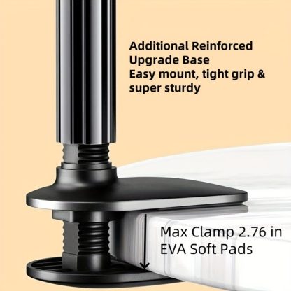 Updated Gooseneck Tablet Holder Stand For Bed 39.4inch Adjustable Flexible Arm Tablets Mount Clamp On Table - Image 2