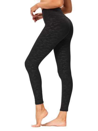 High Waisted Leggings For Women - No See Through Tummy Control Cycling Workout Yoga Pants Reg & Plus - Image 2