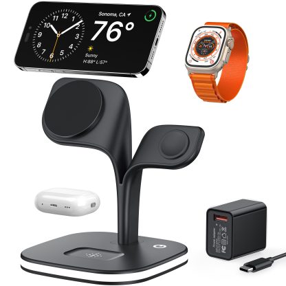 5-in-1 Magnetic Real Wireless Desktop Fast Charging Station For Multiple Devices - Image 4