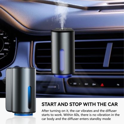 Car Air Fresheners Natural French Perfume Lasts 45 Days, Portable Waterless Car Diffuser Air Freshener Car Aromatherapy Diffuser, Adjust Concentration Scent - Image 9