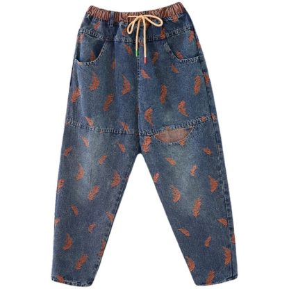 Women's Fashion Loose Slim Casual Jeans - Image 6