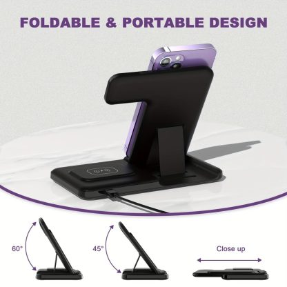 15W Fast Charging Three-in-one Wireless Charger - Image 2
