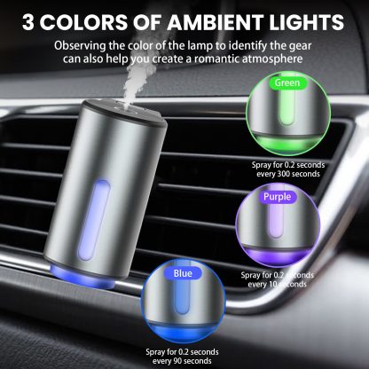 Car Air Fresheners Natural French Perfume Lasts 45 Days, Portable Waterless Car Diffuser Air Freshener Car Aromatherapy Diffuser, Adjust Concentration Scent - Image 10