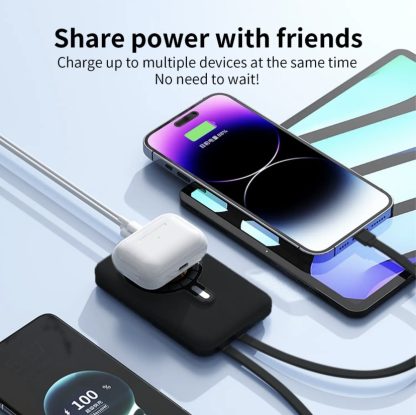 Power Bank Magnetic Portable Wireless FastCharger 10000mAh Type - C Cable LEDDisplay 22.5W PD Fast Charging LightingMag-Safe Battery Pack For IPhone15 14 13 12 Mini Pro Pro Max Devices Digital - Image 6