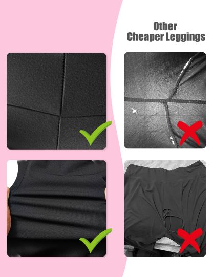 Yoga Pants - Five Points High Waist 3 Pieces Of Polyester Double Grinding Black, Polyester Double Grinding Zhang Green, Polyester Double Grinding Burgundy - Image 3