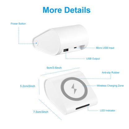 1Pc 10400mAh Qi Wireless Charging Power Bank  For IOS Phone XS MAX XR Galaxy S10 S9 Note 9 - Image 3