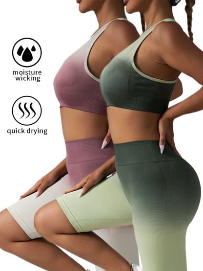 2 Pack Y Back Sports Bras For Women Spaghetti Thin Strap Workout Bras Wirefree Padded Racerback Yoga Bras - Image 7