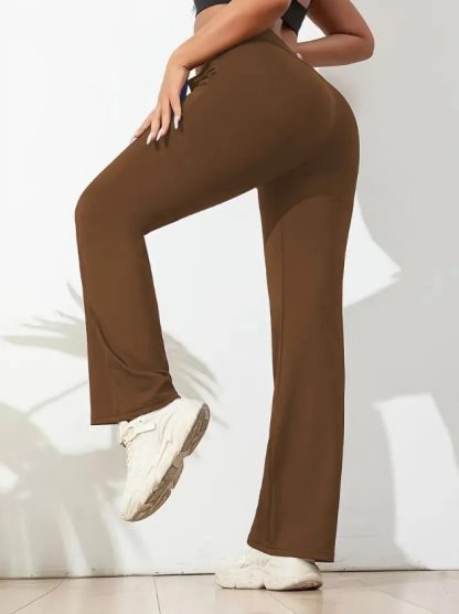 3pcs Butt-Lifting Flare Yoga Pants High Waist, Ultra Stretch, Naked Feel Leggings For Women - Image 4