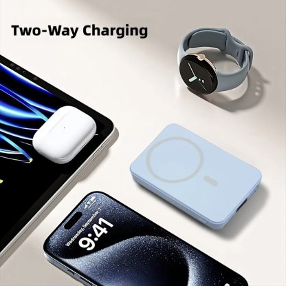 Power Bank Magnetic Portable Wireless FastCharger 10000mAh Type - C Cable LEDDisplay 22.5W PD Fast Charging LightingMag-Safe Battery Pack For IPhone15 14 13 12 Mini Pro Pro Max Devices Digital - Image 5