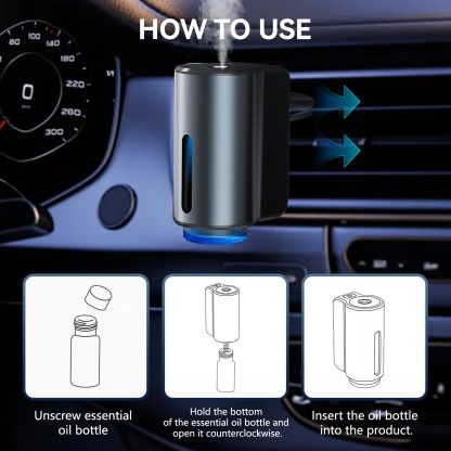 Car Air Fresheners -3x10ML Natural French Perfume Lasts 45 Days, Portable Waterless Car Diffuser Air Freshener Car Aromatherapy Diffuser, Adjust Concentration Scent - Image 6