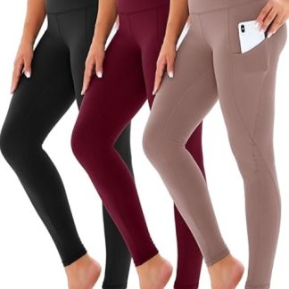 Yoga Pants - Cropped High-waisted Diagonal Pockets 3 Polyester Double Grinding Black, Polyester Double Grinding Burgundy, Polyester Double Grinding Numbing Skin