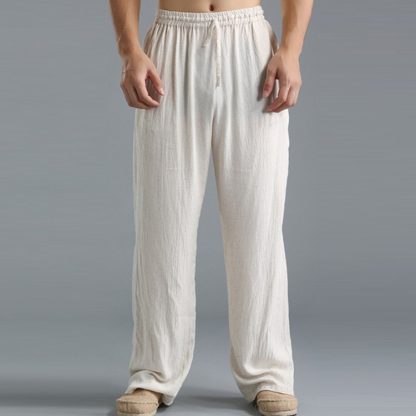 Men's Breathable Linen Loose Casual Sports Pants - Image 10