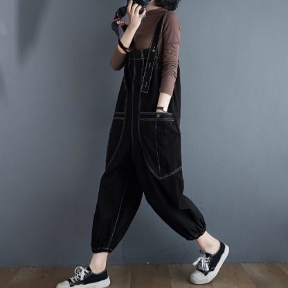 Loose Plus Size Fat MM Overalls - Image 4