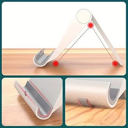 2-Pack Phone Stand For Desk - Universal Adjustable Holder For All Smartphones, Lightweight & Portable Desktop Stand With Non-Slip Base, Sturdy Durable Design For Office & Home Use - Image 6