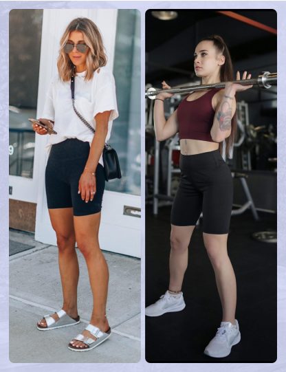 Yoga Pants - Five Points High Waist Slanted Pockets To Tuck The Abdomen Solid Color Dark Gray - Image 5