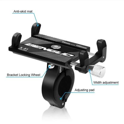Aluminum Motorcycle Bike Bicycle Holder Mount Handlebar For Cell Phone GPS US - Image 7