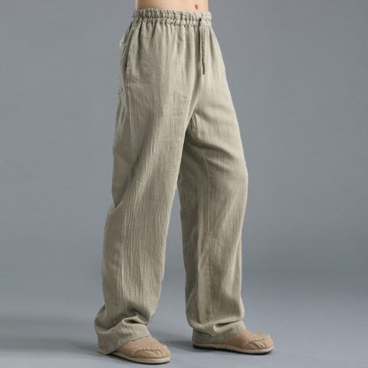 Men's Breathable Linen Loose Casual Sports Pants - Image 3