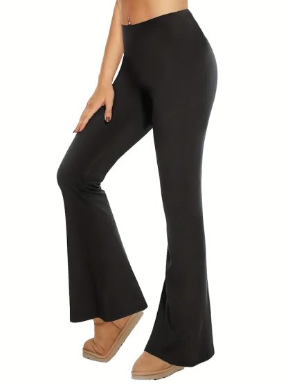 3pcs Butt-Lifting Flare Yoga Pants High Waist, Ultra Stretch, Naked Feel Leggings For Women - Image 3
