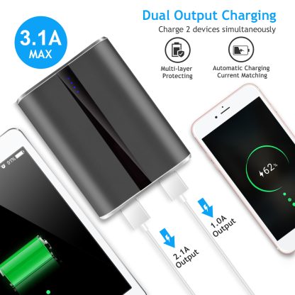 1Pc 12000mAh Portable Charger With Dual USB 3.1A Output Power Bank Ultra-Compact External Battery Pack Fast Charging - Image 9