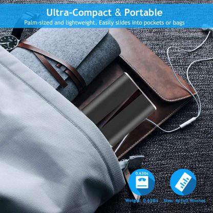 1Pc 12000mAh Portable Charger With Dual USB 3.1A Output Power Bank Ultra-Compact External Battery Pack Fast Charging - Image 7