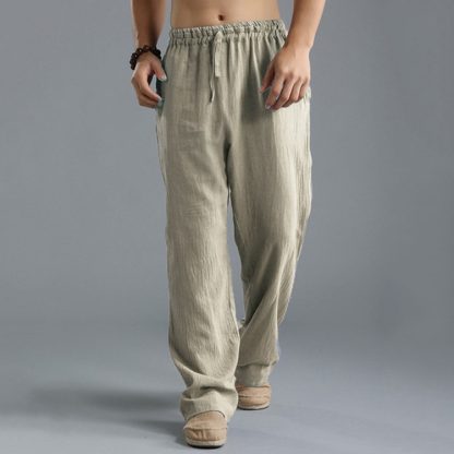 Men's Breathable Linen Loose Casual Sports Pants - Image 6
