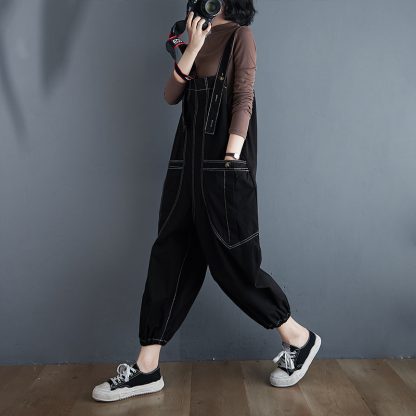 Loose Plus Size Fat MM Overalls - Image 2