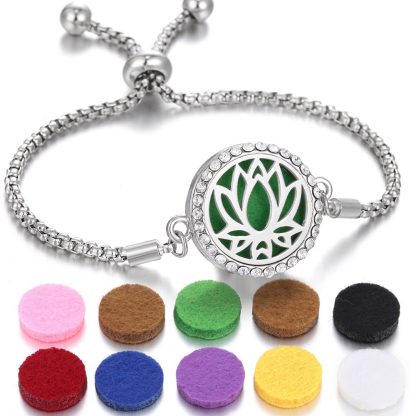 2024 New Kaleidoscope Aromatherapy Bracelet Perfume Essential Oil Diffuser Locket Bracelet Charms Women Aroma Diffuser Jewelry - Image 8