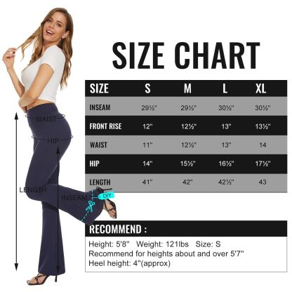 Palazzo Print Flare Leggings, Women's Boho Wide Leg Yoga Pants Flare Leggings For Women - Image 2
